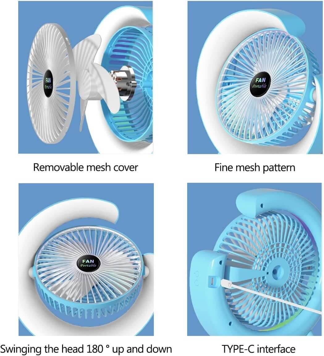 Multifunctional Colorful Desktop Fan
