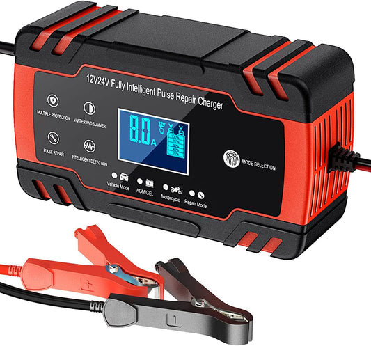 Car Battery Charger 12V 6A Intelligent Pulse Repair Charger